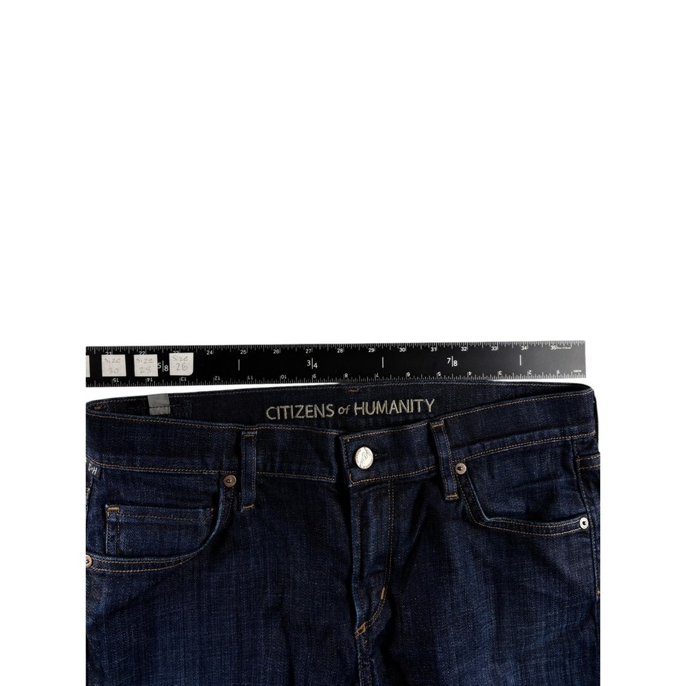Citizen Of Humanity Jerome Dahan Jeans Womens 29 Blue Denim Dark Wash Straight - Picture 5 of 7